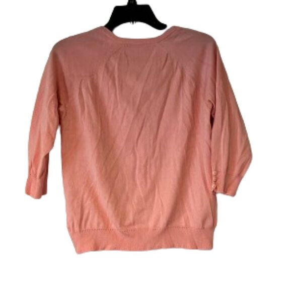 Maurice's Peach Short Sleeve Cardigan - Large - Picture 2 of 4